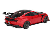 Ford Mustang GTD Race Red and Carbon Fiber with Red Stripe 1/18 Model Car by Top Speed image 5