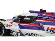 Acura ARX-06 GTP #60 Tom Blomqvist - Colin Braun - Scott Dixon - Felix Rosenqvist "Acura Meyer Shank Racing with Curb-Agajanian" 2nd Place IMSA "24 Hours of Daytona" (2025) 1/18 Model Car by Top Speed image 2