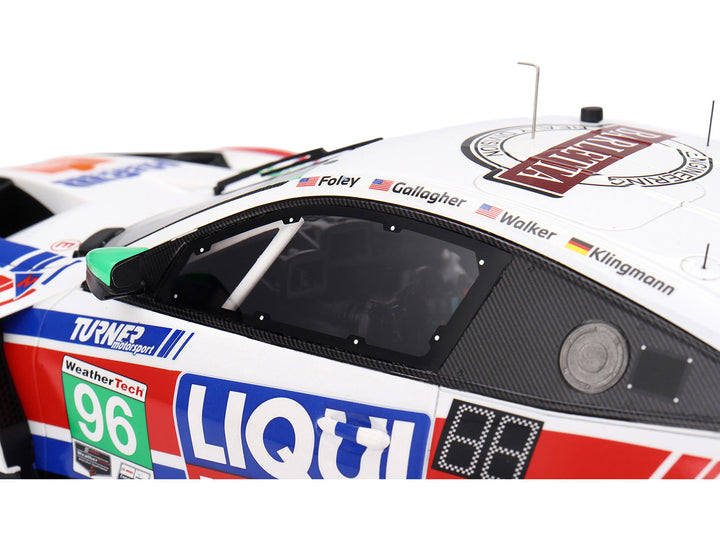 BMW M4 GT3 EVO #96 Robby Foley - Patrick Gallagher - Jens Klingmann - Jake Walker "Turner Motorsport" IMSA "Hours of Daytona" (2025) 1/18 Model Car by Top Speed image 2