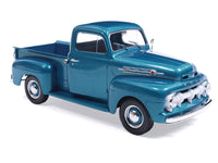 1952 Ford F1 Pickup Truck Blue Metallic 1/24 Diecast Model by IXO Models image 3