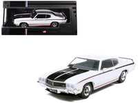 1970 Buick GSX Apollo White with Black and Red Stripes 1/43 Diecast Model by IXO Models