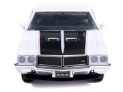 1970 Buick GSX Apollo White with Black and Red Stripes 1/43 Diecast Model by IXO Models image 5