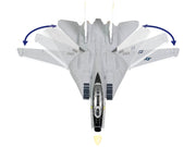 Grumman F-14B Tomcat Fighter Aircraft "VF-142 Ghostriders" and Section K of USS Enterprise (CVN-65) Aircraft Carrier Display Deck "Legendary F-14 Tomcat" Series 1/200 Diecast Model by Forces of Valor image 2