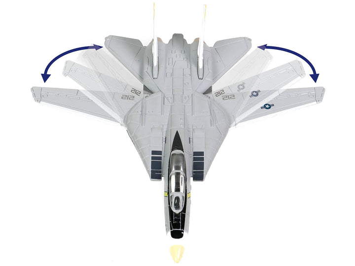 Grumman F-14B Tomcat Fighter Aircraft "VF-142 Ghostriders" and Section K of USS Enterprise (CVN-65) Aircraft Carrier Display Deck "Legendary F-14 Tomcat" Series 1/200 Diecast Model by Forces of Valor image 2