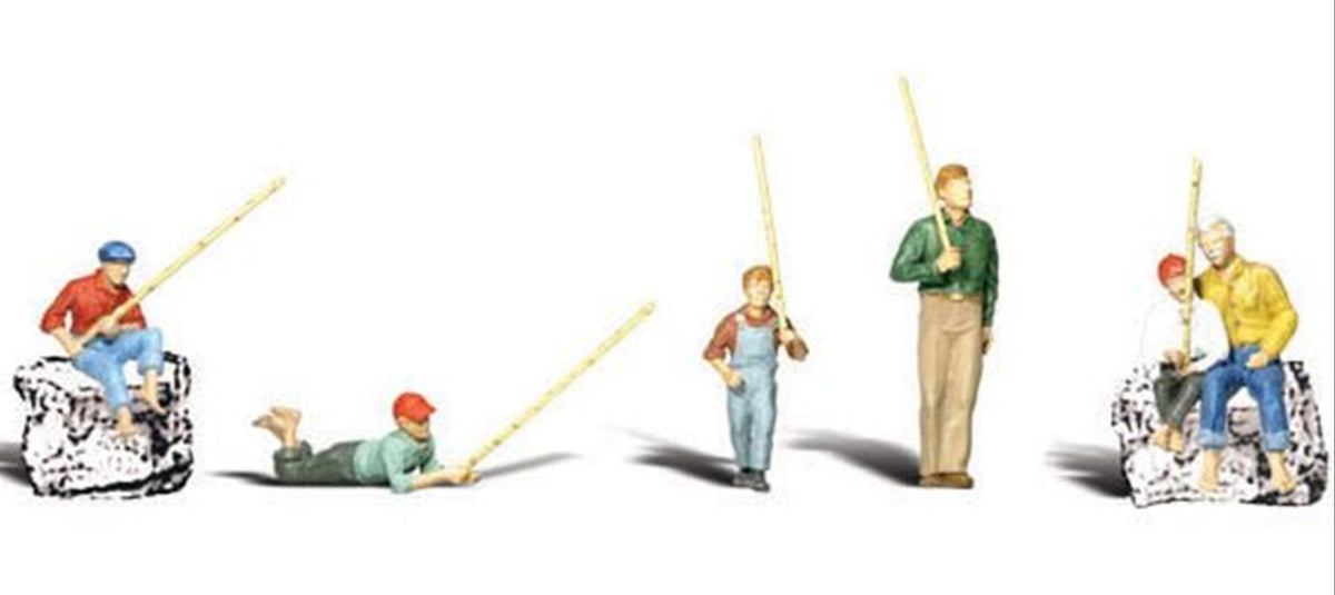 Woodland Scenics A2179 Gone Fishing — N Scale, 5 Pieces– product image