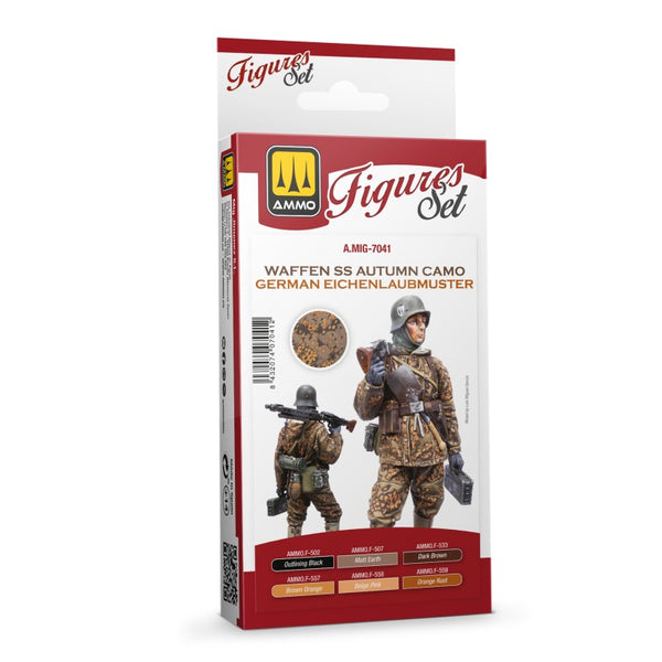 AMMO by Mig Jimenez Waffen-SS Autumn Camo German Eichenlaubmuster Set – A.MIG-7041 — exact AMMO product