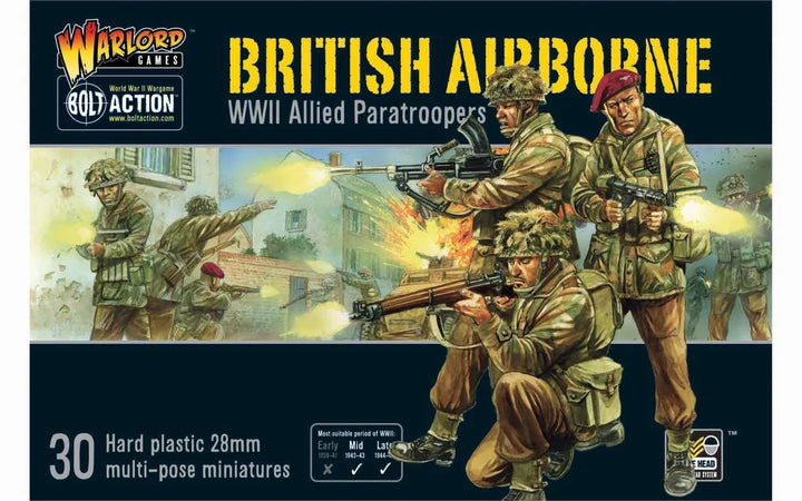 Warlord Games 402011009 British Airborne 30-miniature box set.
