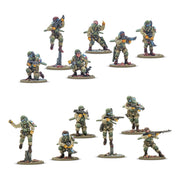 Konflikt '47 Introductory Set 452610008: twelve United States Fireflies shown assembled and painted; kit supplied unassembled and unpainted.