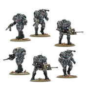Konflikt '47 Introductory Set 452610008: six Axis Stahltruppen shown assembled and painted; kit supplied unassembled and unpainted.