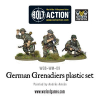 Warlord Games WGB-WM-09 Bolt Action German Grenadiers, assembled and painted command figure examples