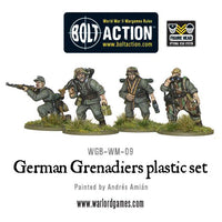 Warlord Games WGB-WM-09 Bolt Action German Grenadiers, assembled and painted rifle figure examples