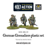 Warlord Games WGB-WM-09 Bolt Action German Grenadiers, assembled and painted infantry detail examples