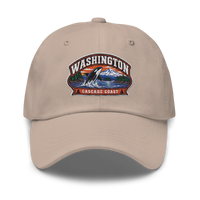 Washington embroidered dad hat in Stone