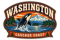 Washington heritage badge embroidery artwork