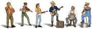 Woodland Scenics A2743 O scale Jug Band, painted miniature set.
