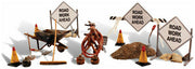 Woodland Scenics A2762 O scale Road Crew Details, painted miniature set.