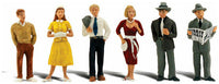 Woodland Scenics A2763 O scale Pedestrians, painted miniature set.