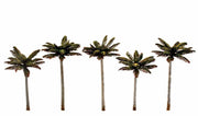 Woodland Scenics TR3598 five palm trees shown in an alternate product arrangement.