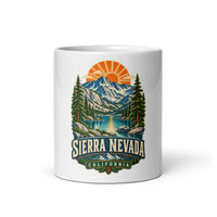 Sierra Nevada California mountain mug, 11 oz front-view product mockup
