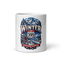 Winter Highway 395 Eastern Sierra mug, 11 oz front-view product mockup