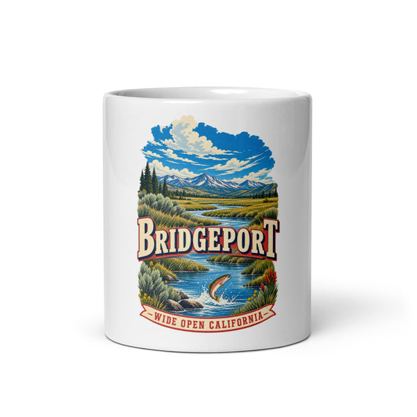 Bridgeport California Eastern Sierra river mug, 11 oz front-view product mockup