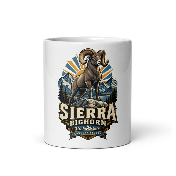 Sierra Nevada bighorn wildlife mug, 11 oz front-view product mockup