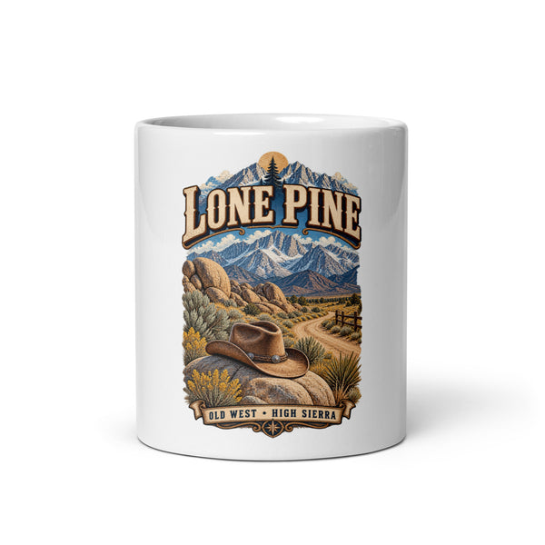 Lone Pine Old West mug, 11 oz front-view product mockup