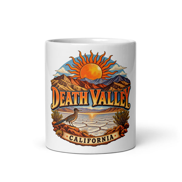 Death Valley California ceramic mug, 11 oz front-view product mockup