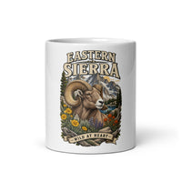 Eastern Sierra bighorn ceramic mug, 11 oz front-view product mockup