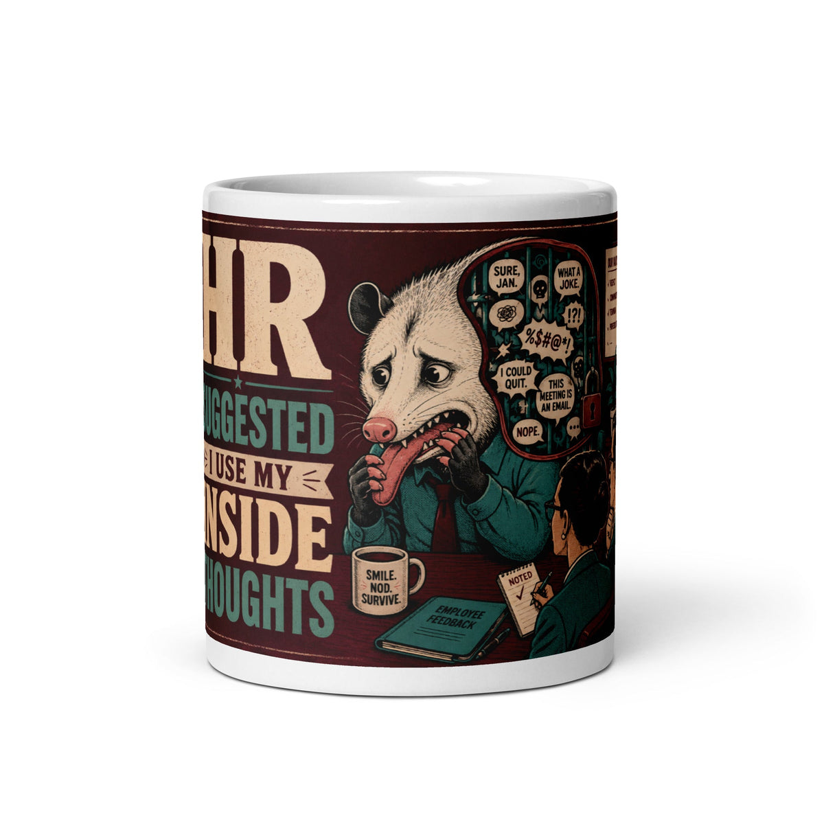 Tattoo Artist ceramic mug, front-view product mockup