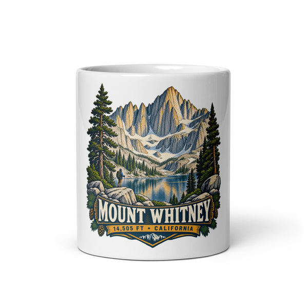 Mount Whitney California mug, 11 oz front-view product mockup