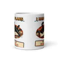 I Had Plans, the Cat Rescheduled mug, 11 oz front view