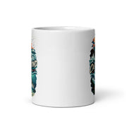 Cast Beyond the Break surf-fishing mug, 11 oz front view