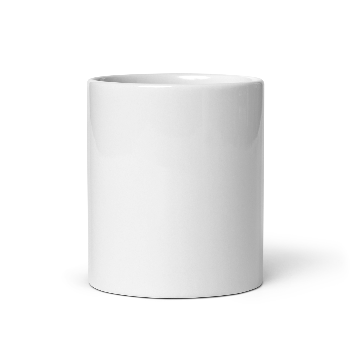 Hot Rod Pin Up Girl white coffee mug front view — 11 oz