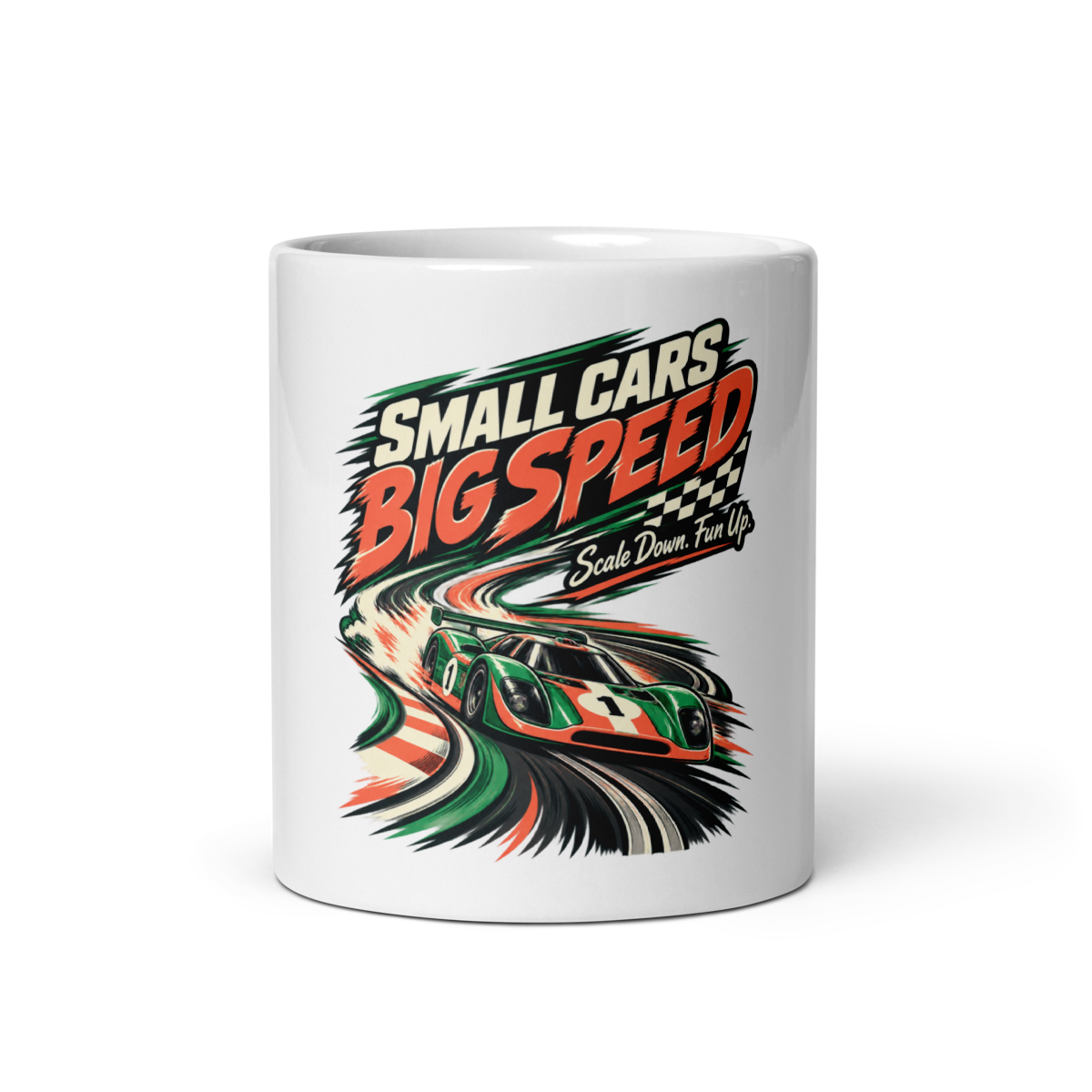 Small Cars Big Speed Coffee Mug product mockup