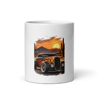 Desert Sunset Flame Coupe Coffee Mug product mockup