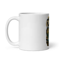 Crowley Lake Eastern Sierra mug, 11 oz mockup with handle on left