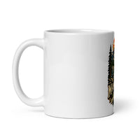 Mammoth Lakes California mountain mug, 11 oz mockup with handle on left