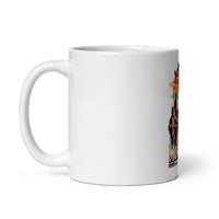 Mono Lake California tufa mug, 11 oz mockup with handle on left