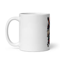 Mammoth Lakes après-ski mug, 11 oz mockup with handle on left