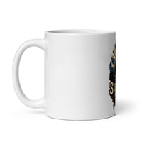 Sierra Nevada bighorn wildlife mug, 11 oz mockup with handle on left