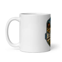 Bishop California ceramic mug, 11 oz mockup with handle on left