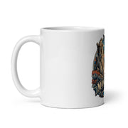 Mono Lake Tufa ceramic mug, 11 oz mockup with handle on left
