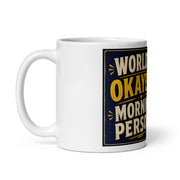 Rooster sunrise coffee mug product mockup