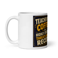 Vintage Owl ceramic mug, left-side product mockup