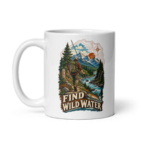 Find Wild Water fishing mug, 11 oz handle on left
