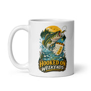 Hooked on Weekends Fishing Mug — product view 2