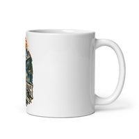 Mammoth Lakes California mountain mug, 11 oz mockup with handle on right