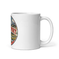 Bridgeport California Eastern Sierra mug, 11 oz mockup with handle on right