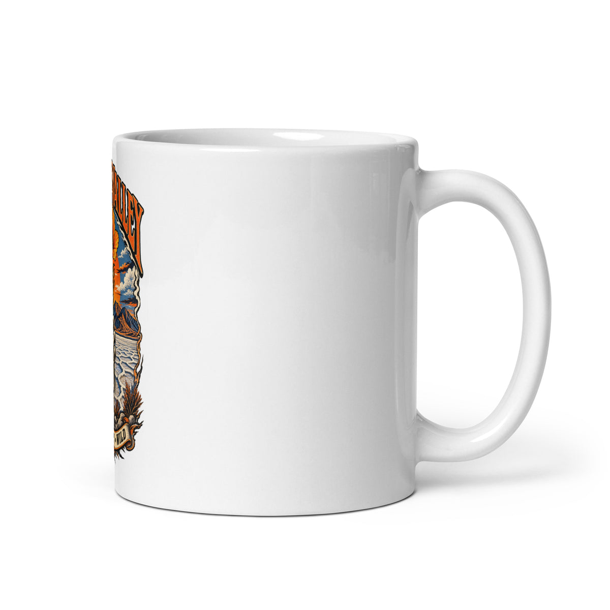 Death Valley Wild Desert mug, 11 oz mockup with handle on right